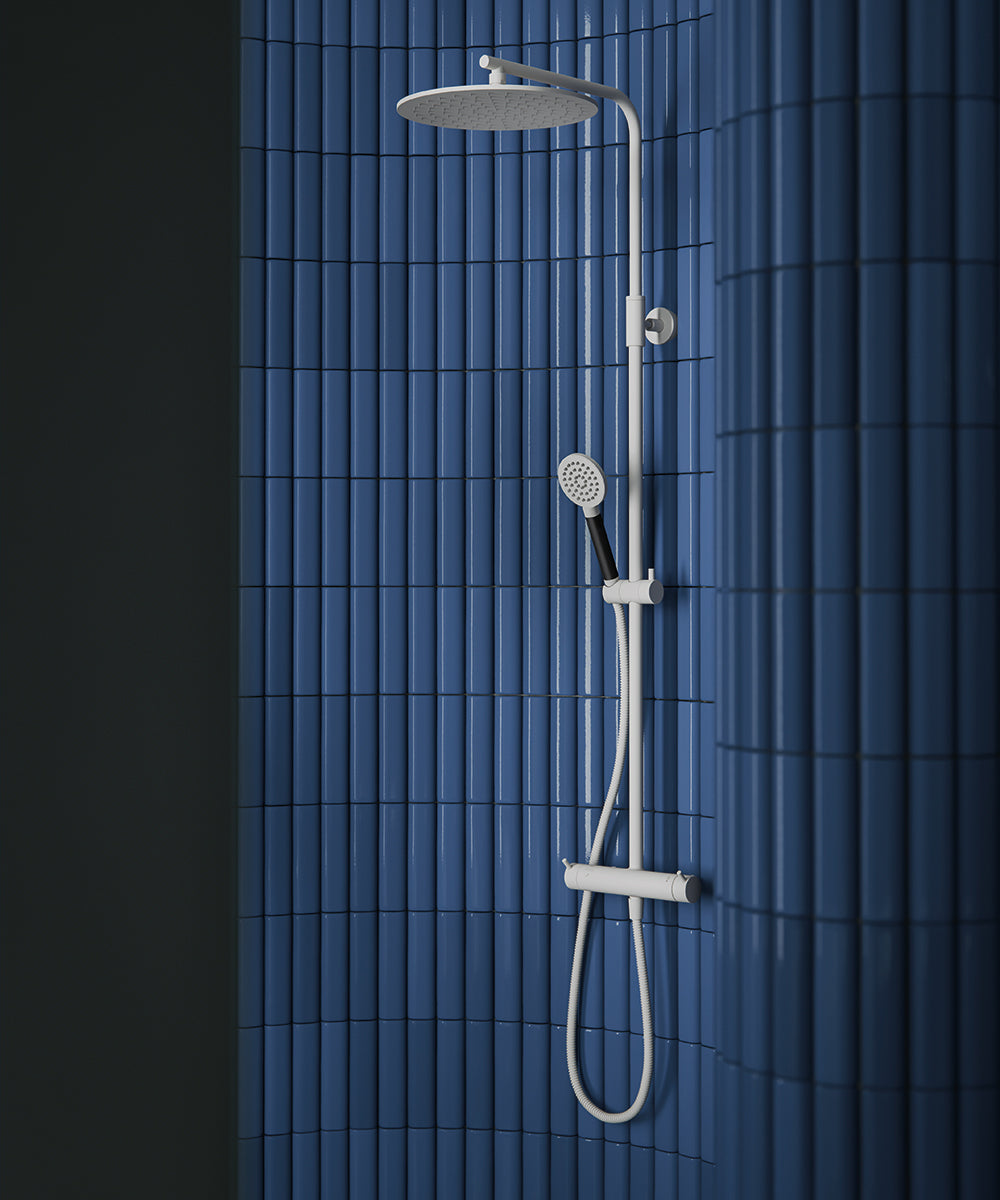 Mora INXX II mattavalkoinen-suihkupaketti kattosuihkulla 271905.22