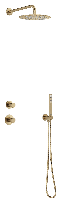 Damixa 570498800 Concealed harjattu pronssi suihkusetti piiloasennus, pvd