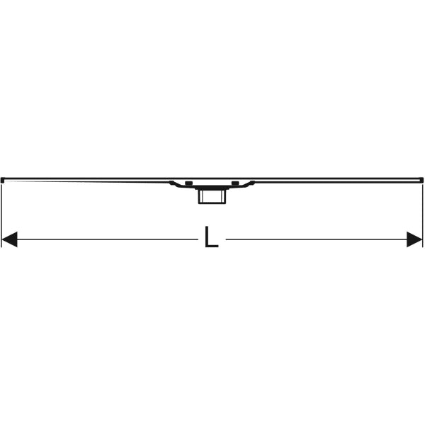 Geberit CleanLine20 suihkukouru 30-90 cm