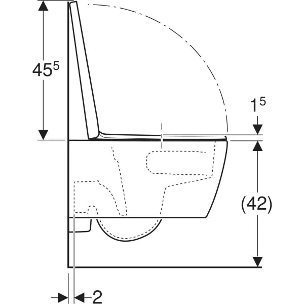 Geberit iCon seinä-wc- paketti
