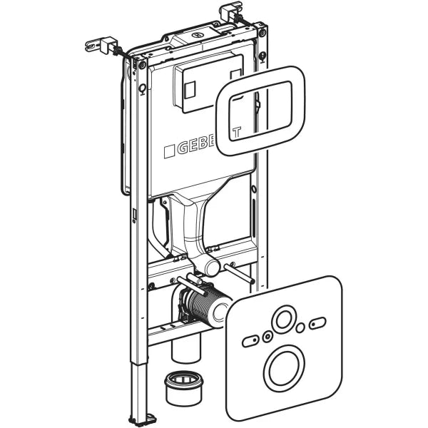 Geberit Duofix SAWA -seinä-wc-elementti, 112 cm