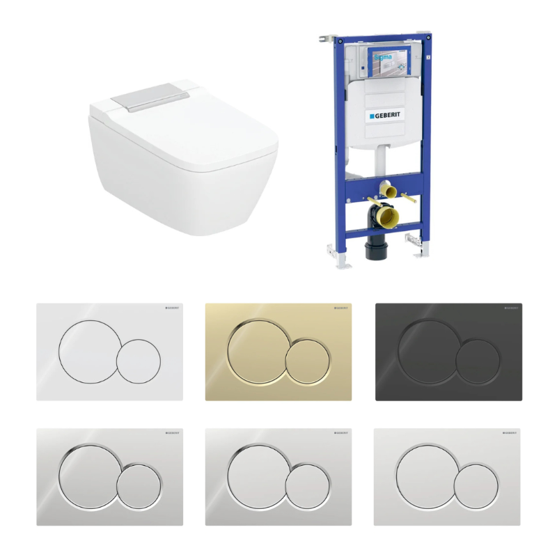Geberit Aquaclean Sela Square - pesevä wc-paketti