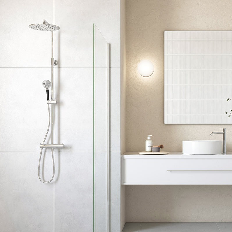 Mora INXX II kromi-suihkupaketti kattosuihkulla 271905