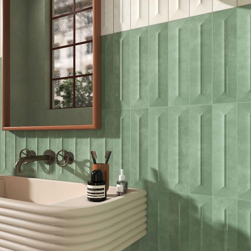 Sartoria Pop Ridge 6,2x25 cm Glossy seinälaatta