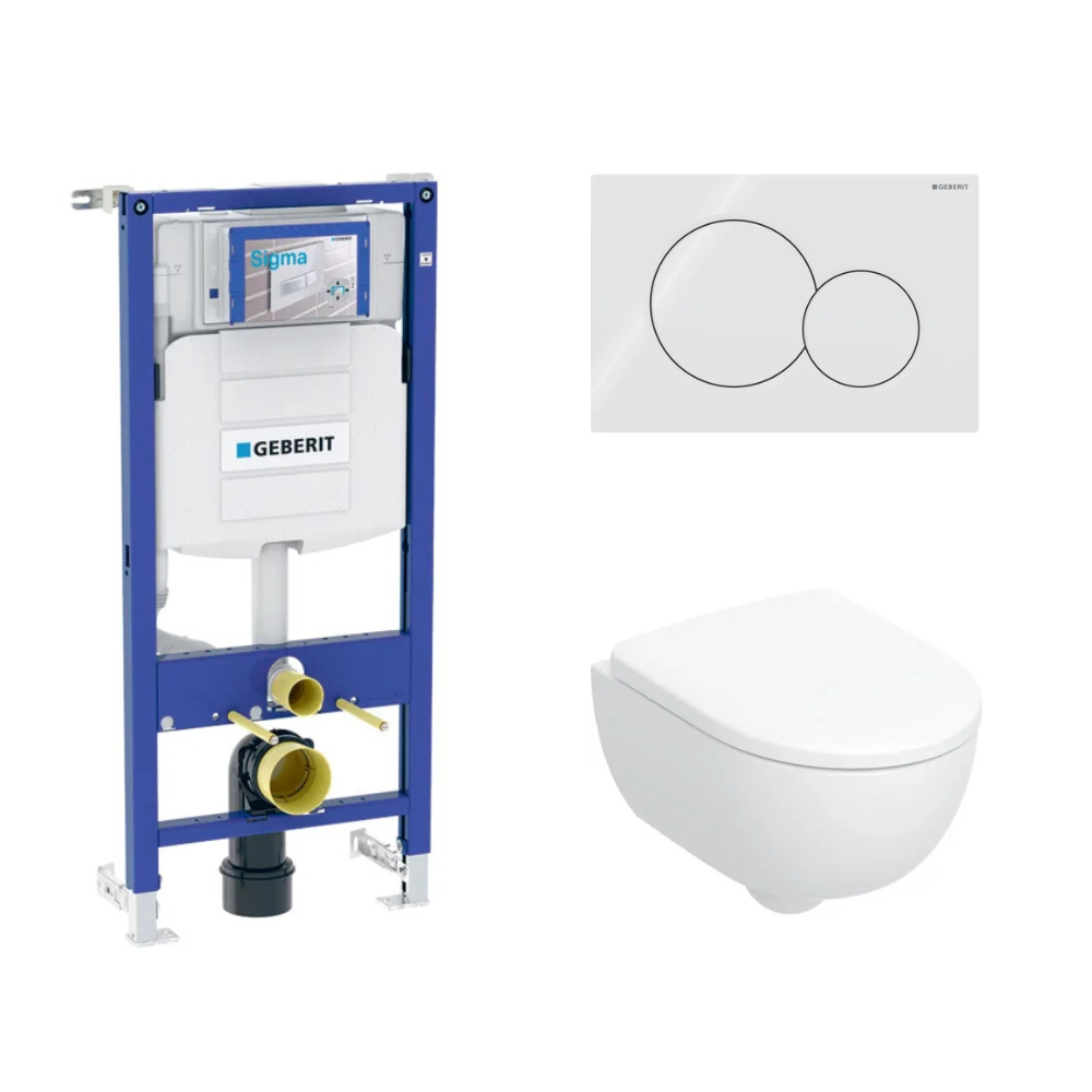 Geberit Renova Compact turboflush seinä-wc- paketti