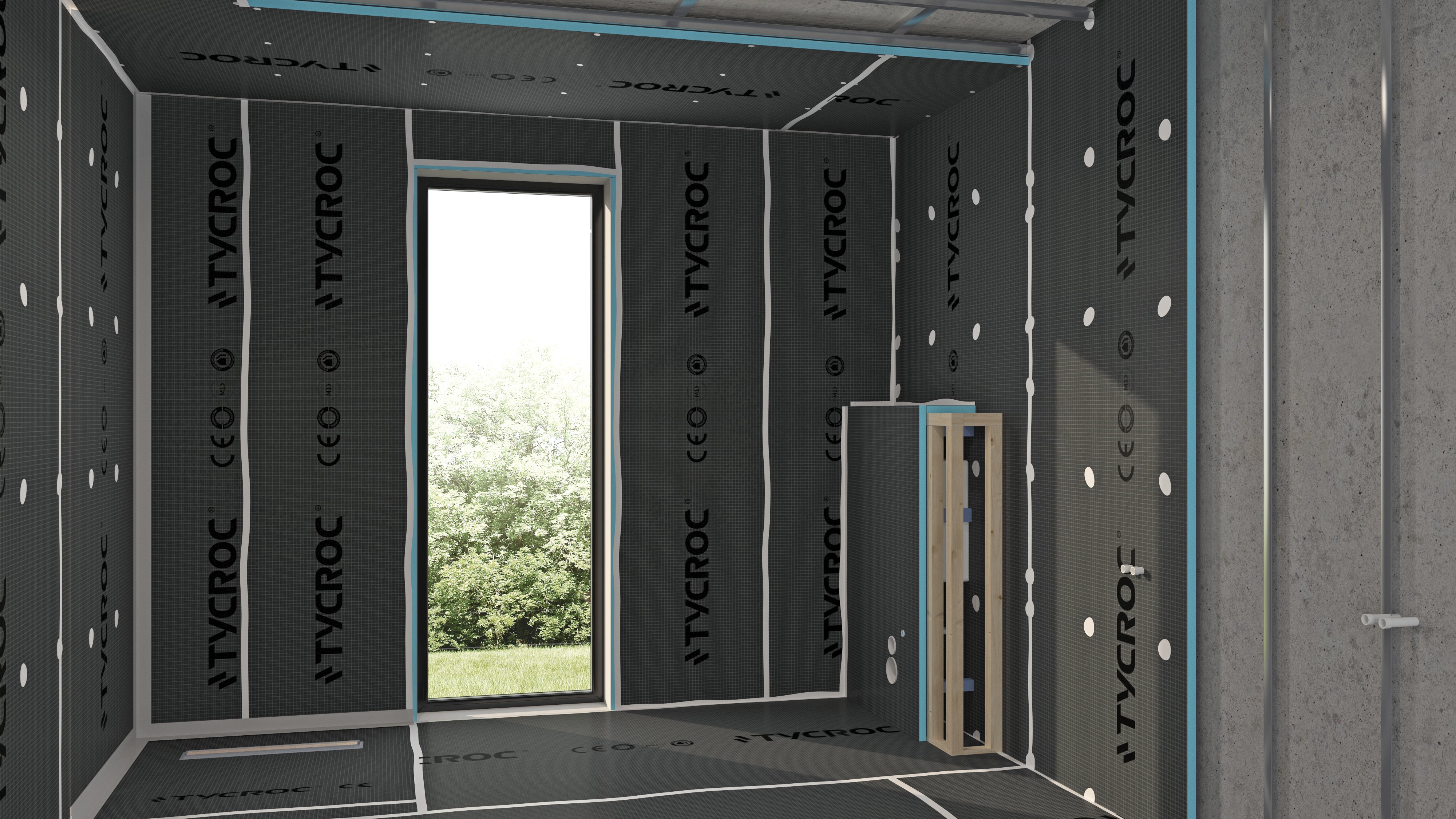 Tycroc TPW märkätilalevy 600x2500, 12-20 mm
