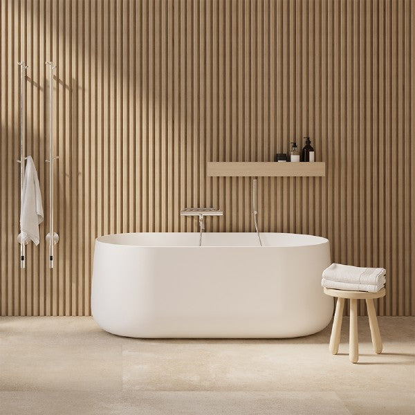 Svedbergs Auren kylpyamme, mattavalkoinen 81x156 cm