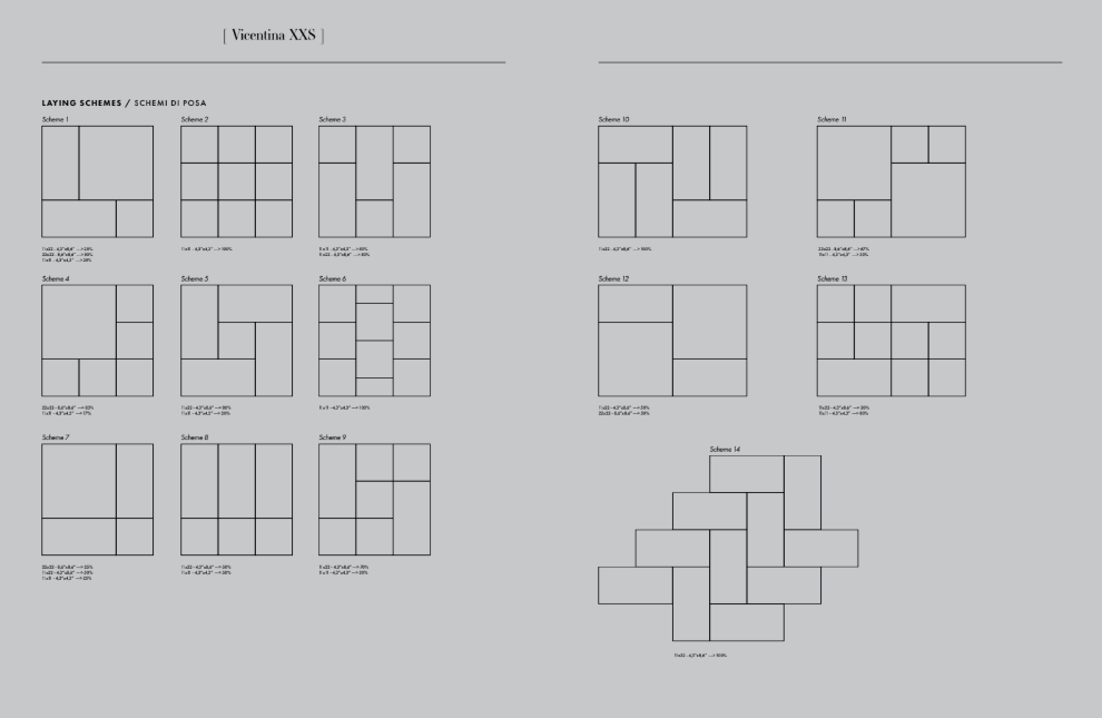 Vicentina XXS 11x11 cm kiiltävä lattia- ja seinälaatta