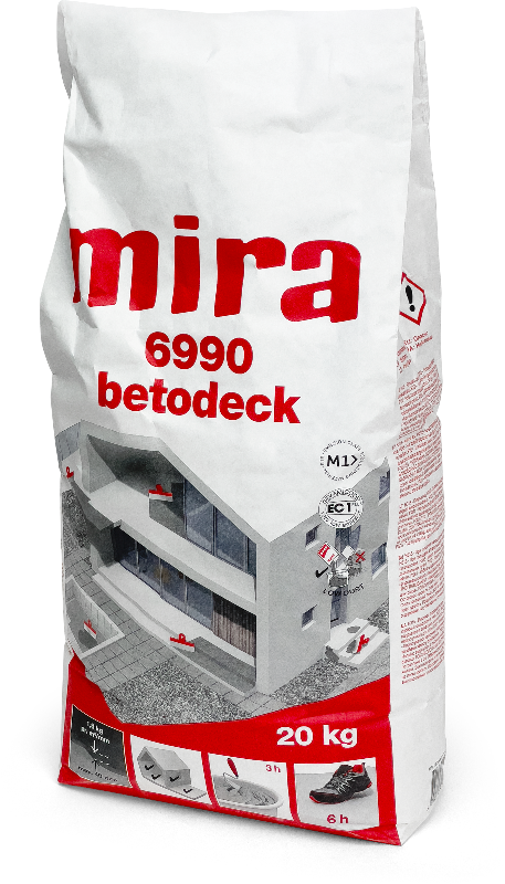 Mira 6990 Betodeck korjausmassa, säänkestävä