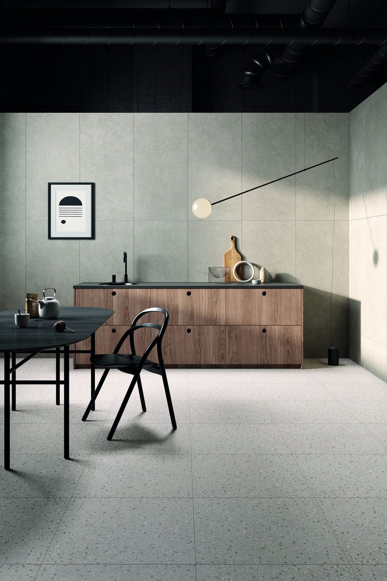 Lagom Terrazzo 60x60cm lattia- ja seinälaatta