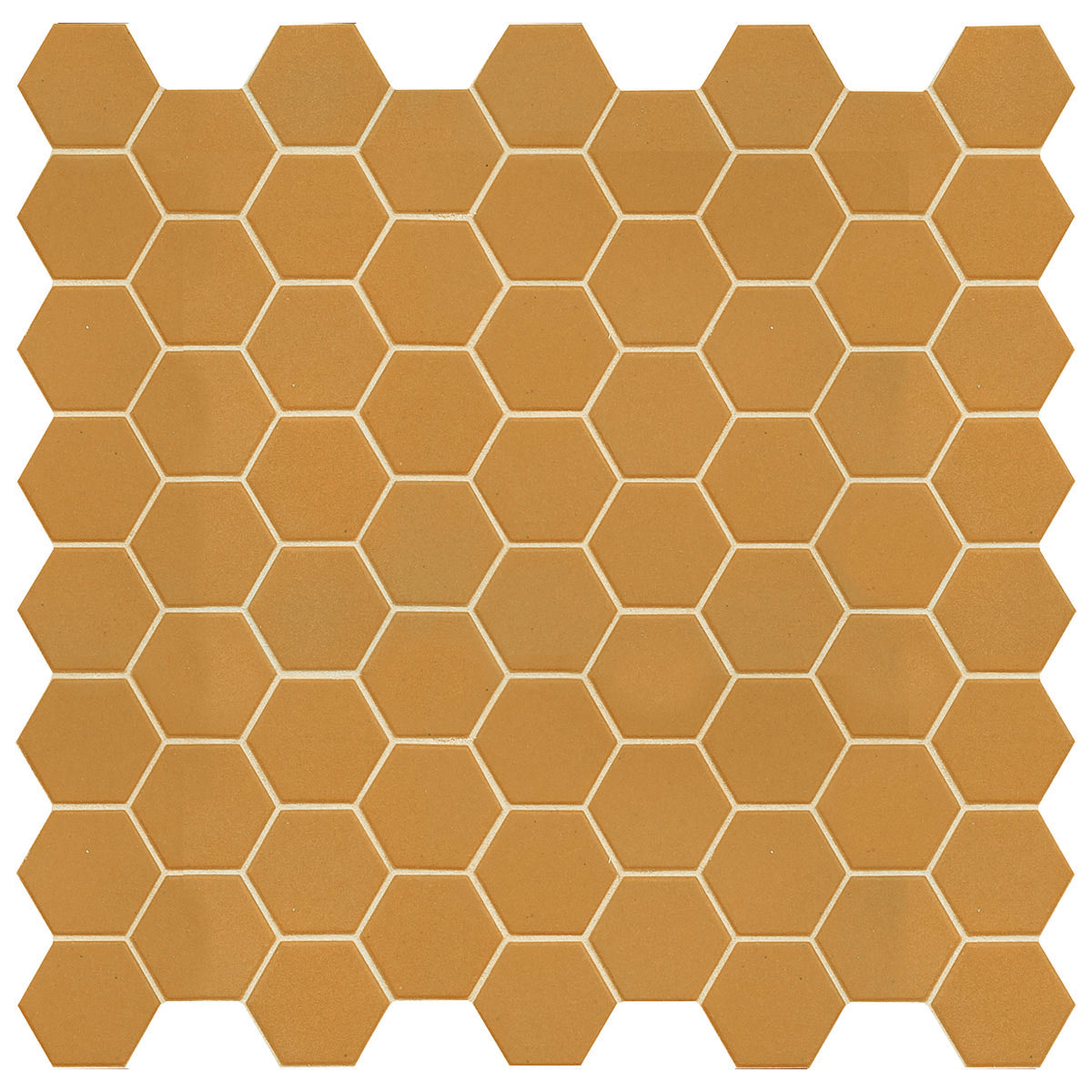 Hexa Yellow Corn 6-kulmainen mosaiikkilaatta matta