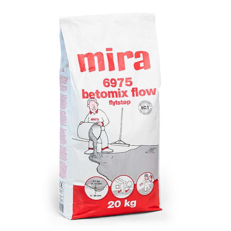 Mira 6975 betomix Flow helposti tasoittuva korjausmassa 20kg