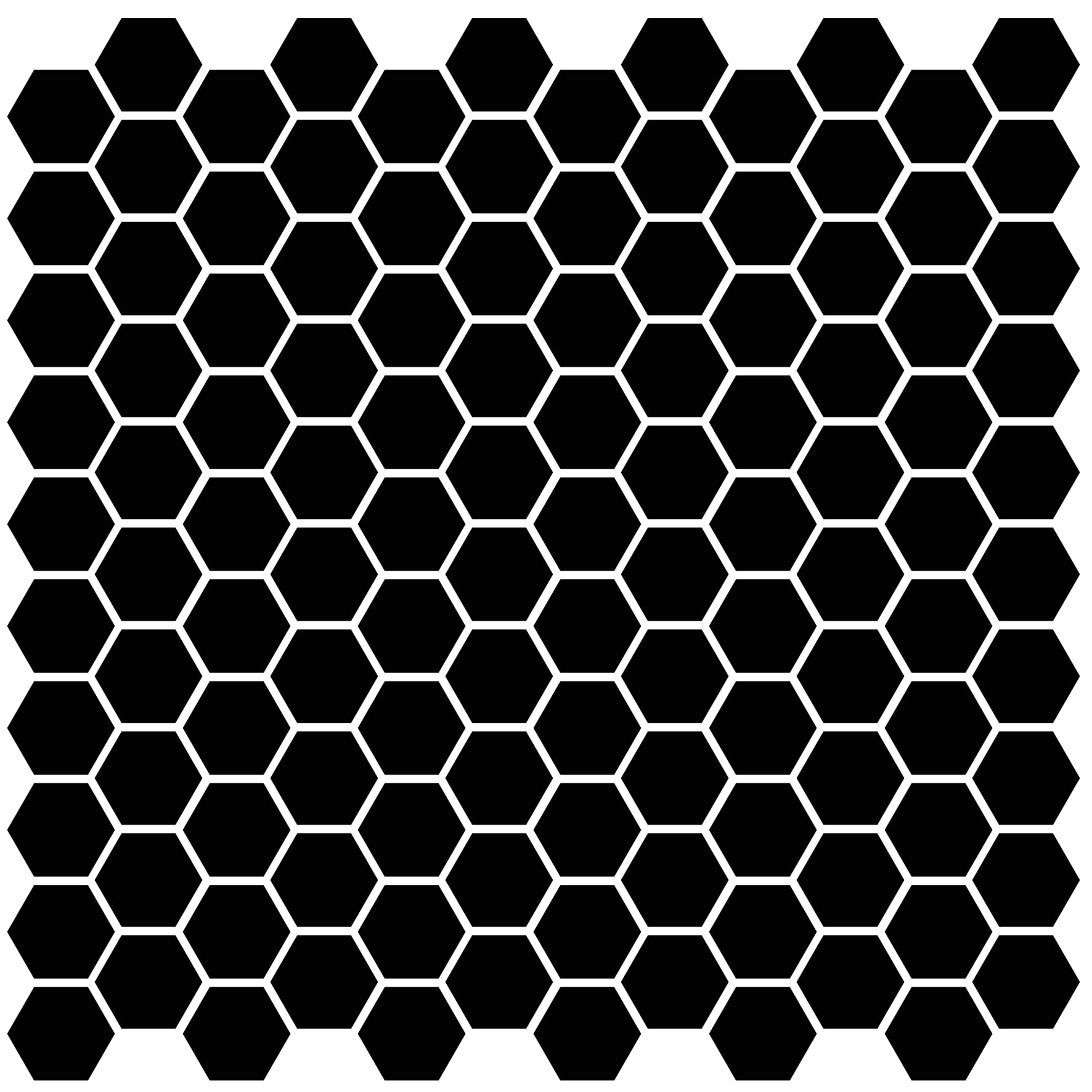 Barcelona Hexagon Black Matt AMH23317 Mosaiikki