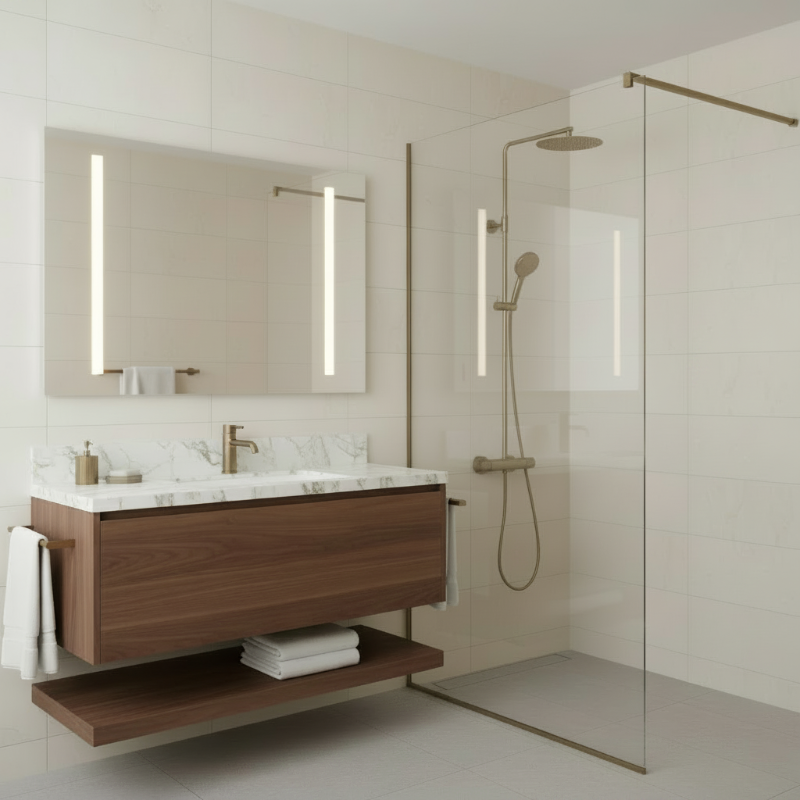 Damixa Silhouet hajattu pronssi suihkusetti kattosuihkulla, pvd 579548835