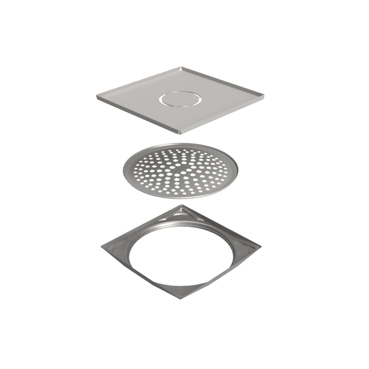 Purus Square Tile Insert laatoitettava lattiakaivon kansi 148x148mm