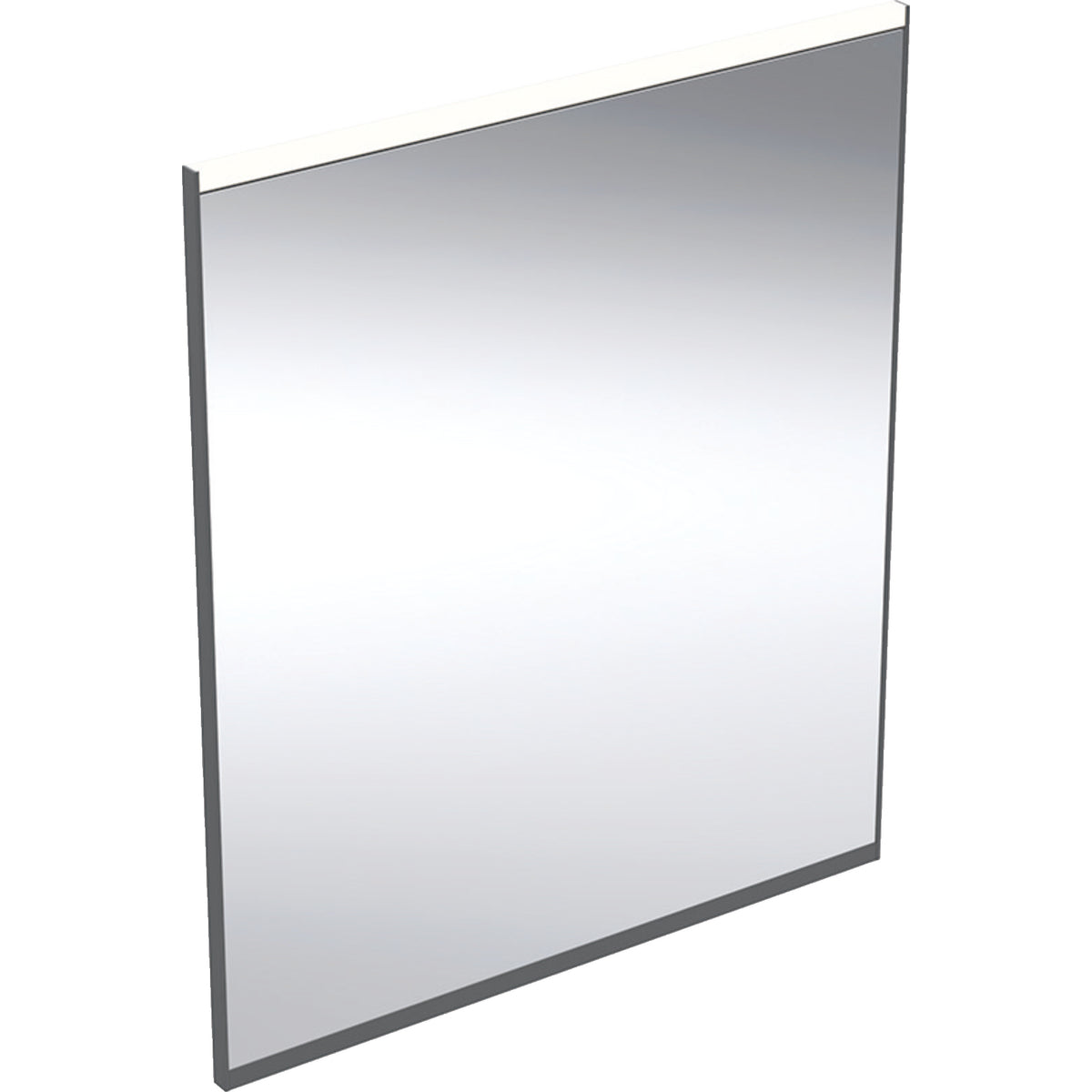 Geberit Option Plus Square-valopeili 60x70 cm Musta/Alumiini