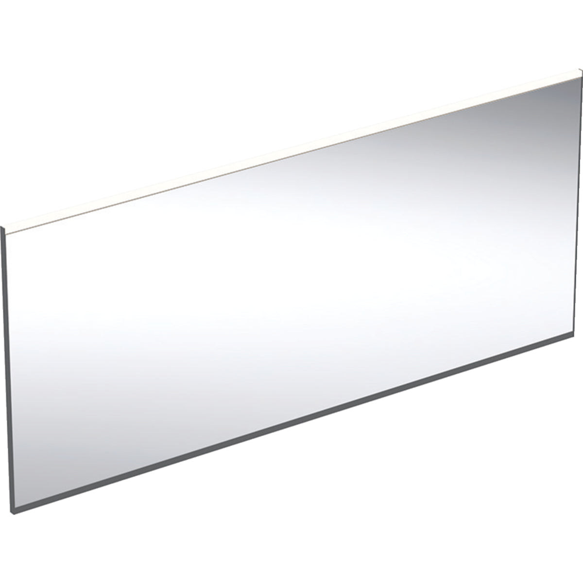 Geberit Option Plus Square-valopeili 160x70 cm Musta/Alumiini