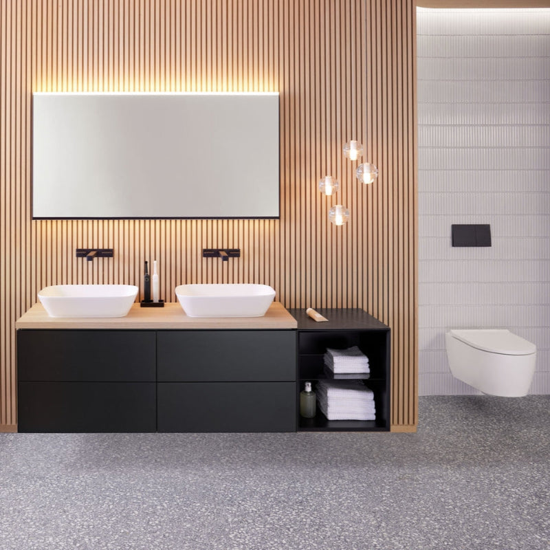 Geberit Option Plus Square-valopeili 160x70 cm Alumiini