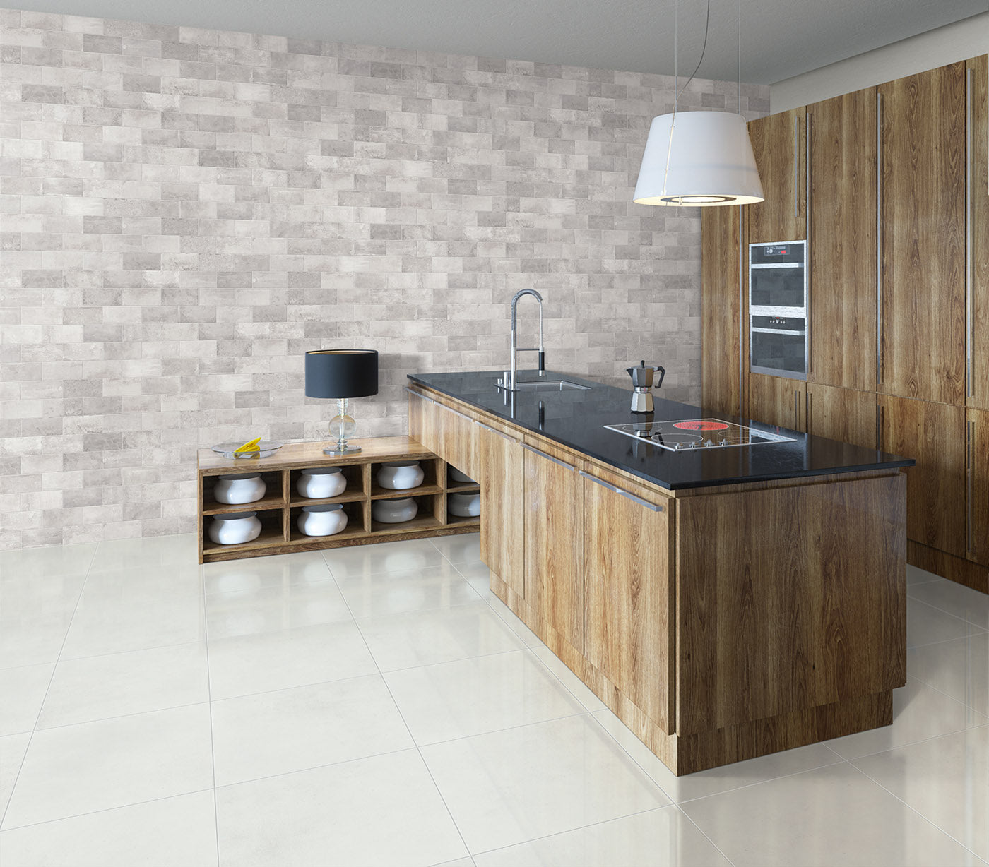 Betontech 60x60 cm -laatta kiillotettu seinä- ja lattialaatta