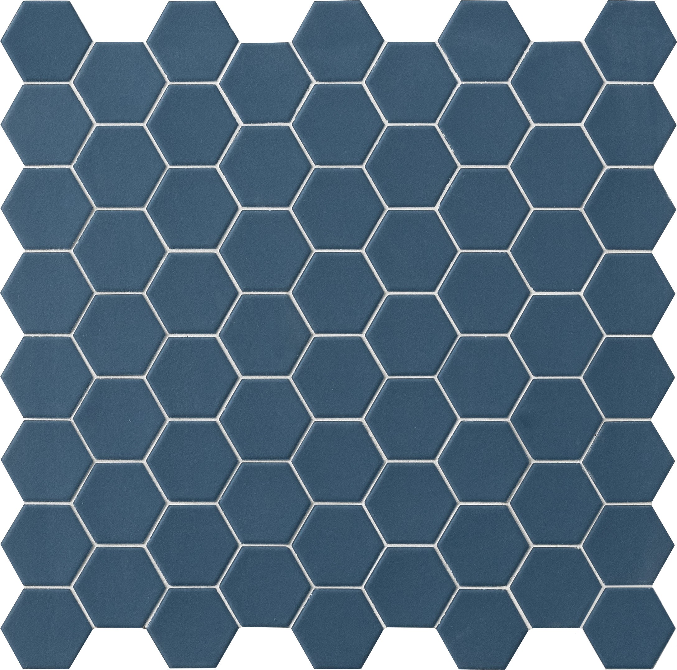 HEXA Aegean Blue 6-kulmainen mosaiikkilaatta